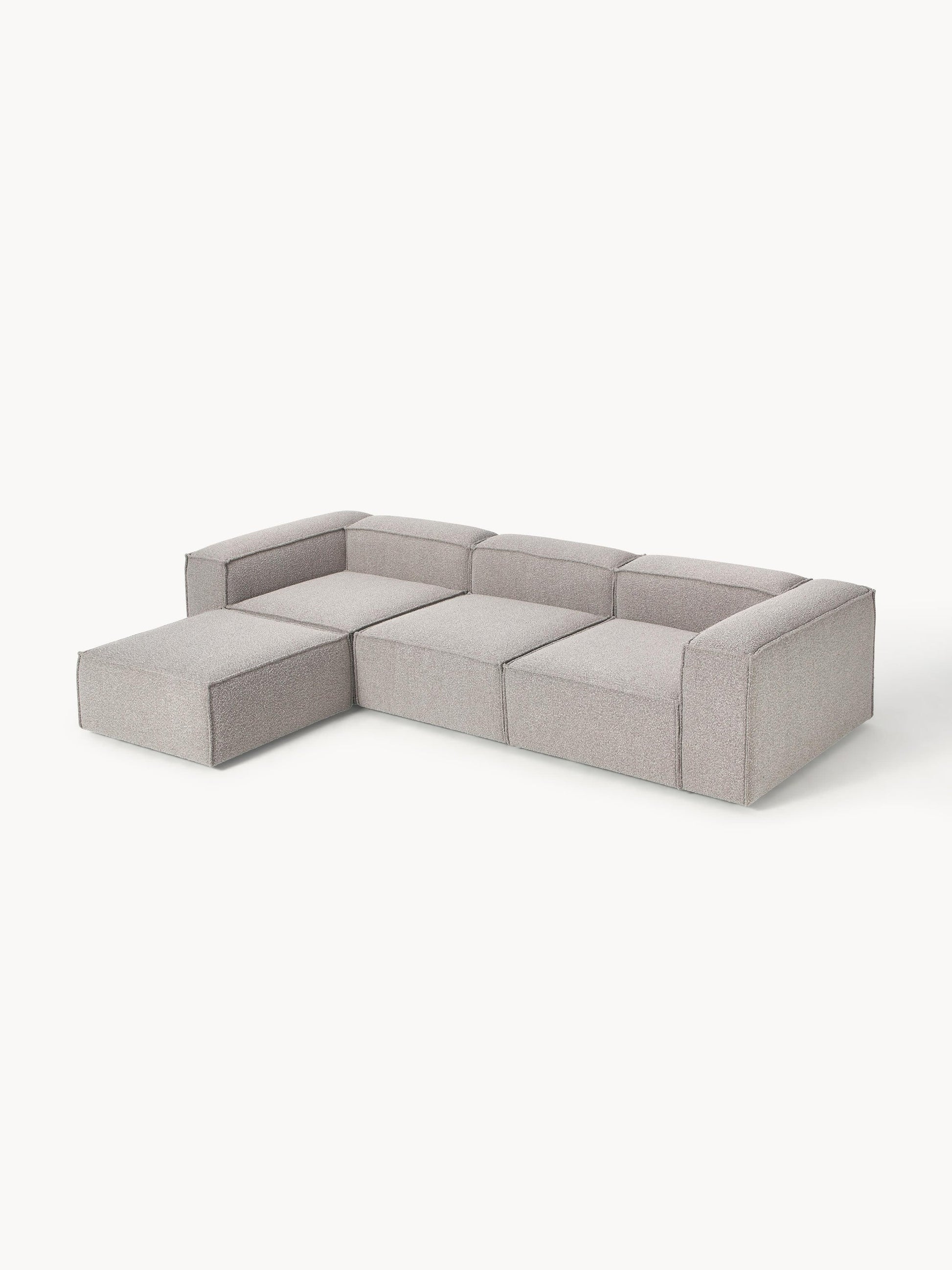 Canapé Teddy 4 places avec pouf VIYA