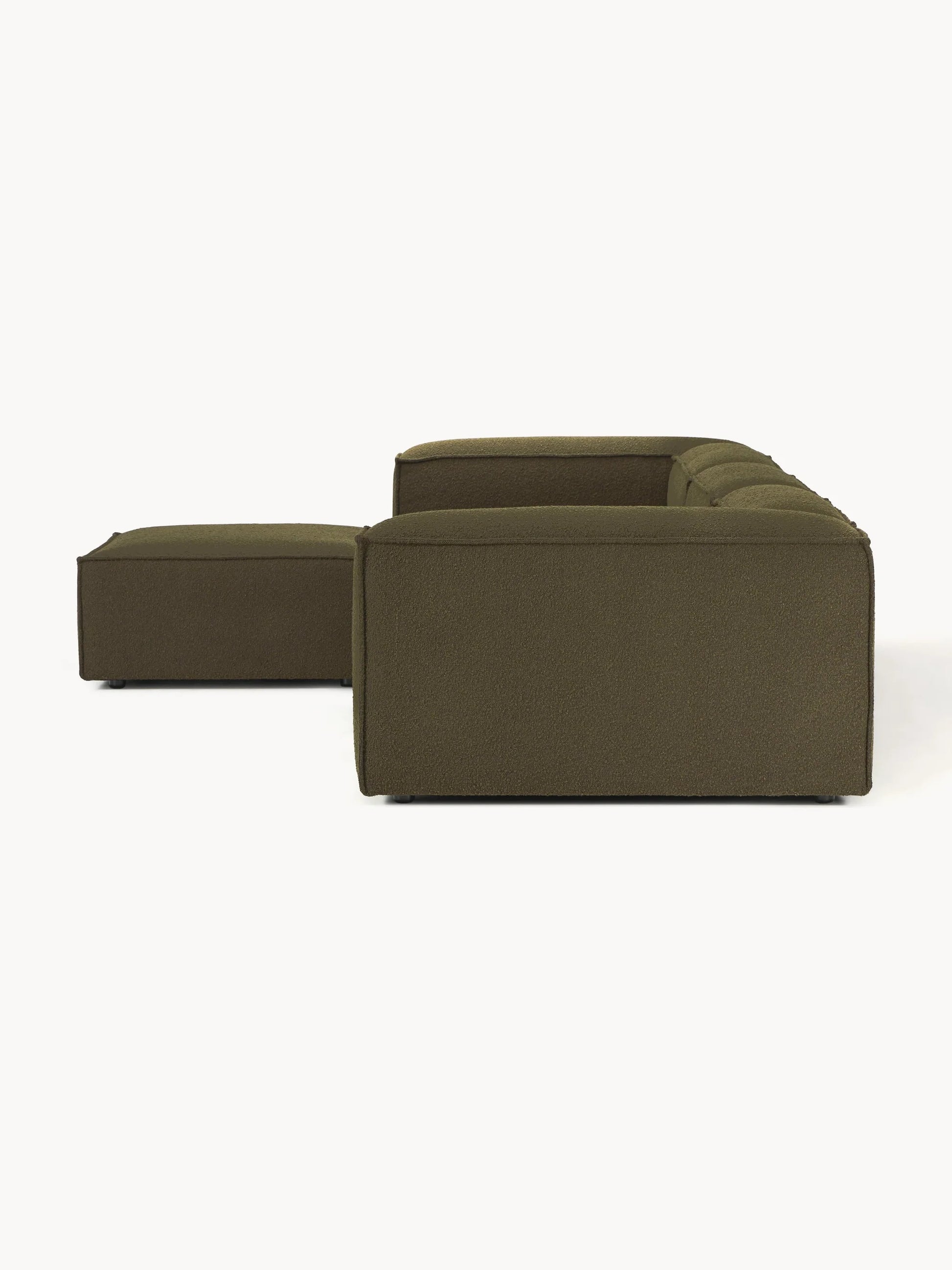 Canapé Teddy 4 places avec pouf VIYA
