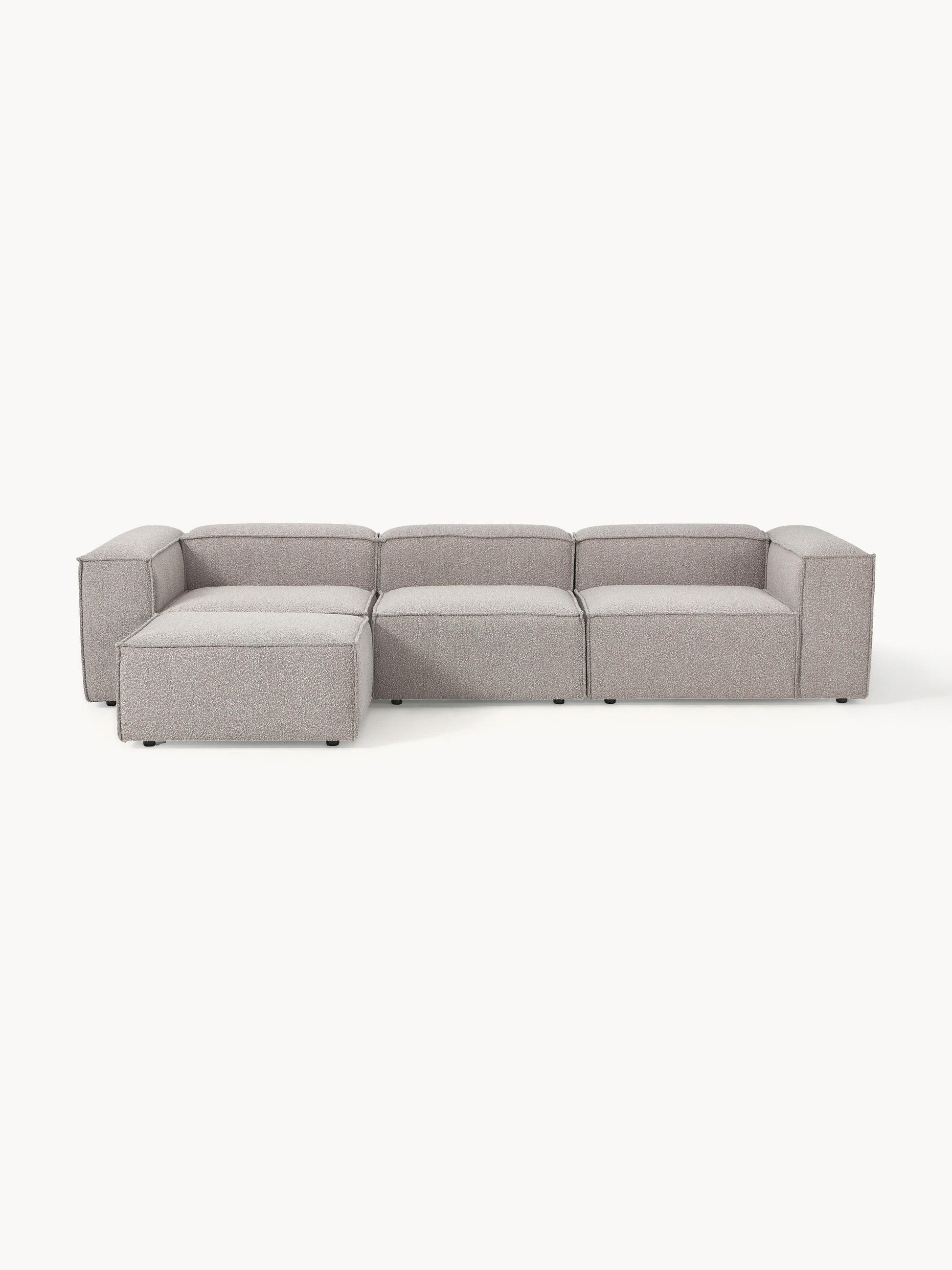 Canapé Teddy 4 places avec pouf VIYA