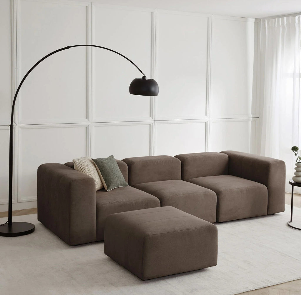 Canapé 4 places avec pouf BALI