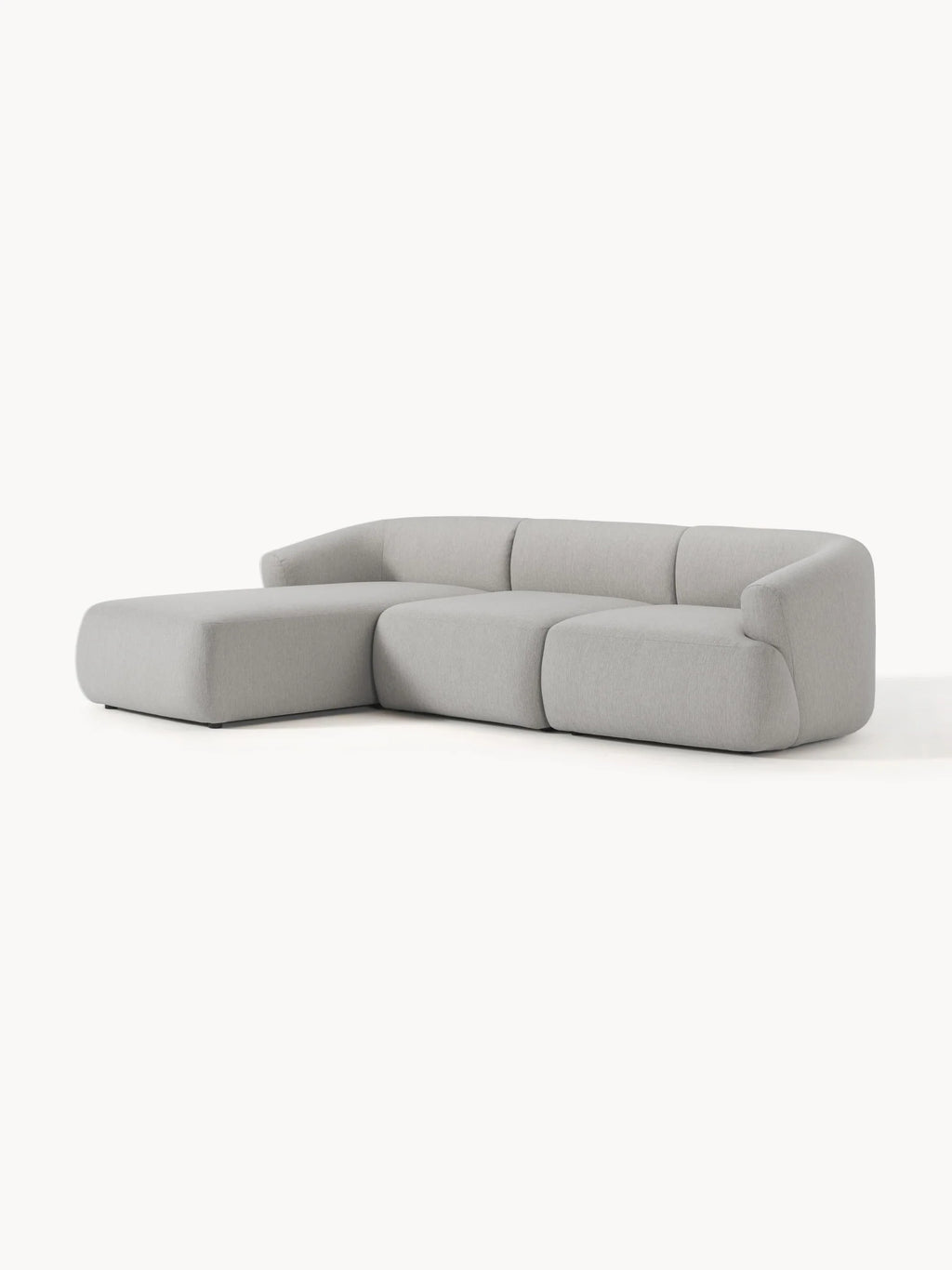 4-seater sofa with chaise longue in NOBU fabric