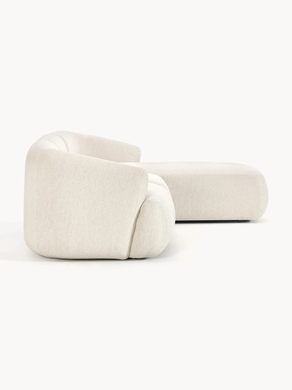 4-seater sofa with chaise longue in NOBU fabric