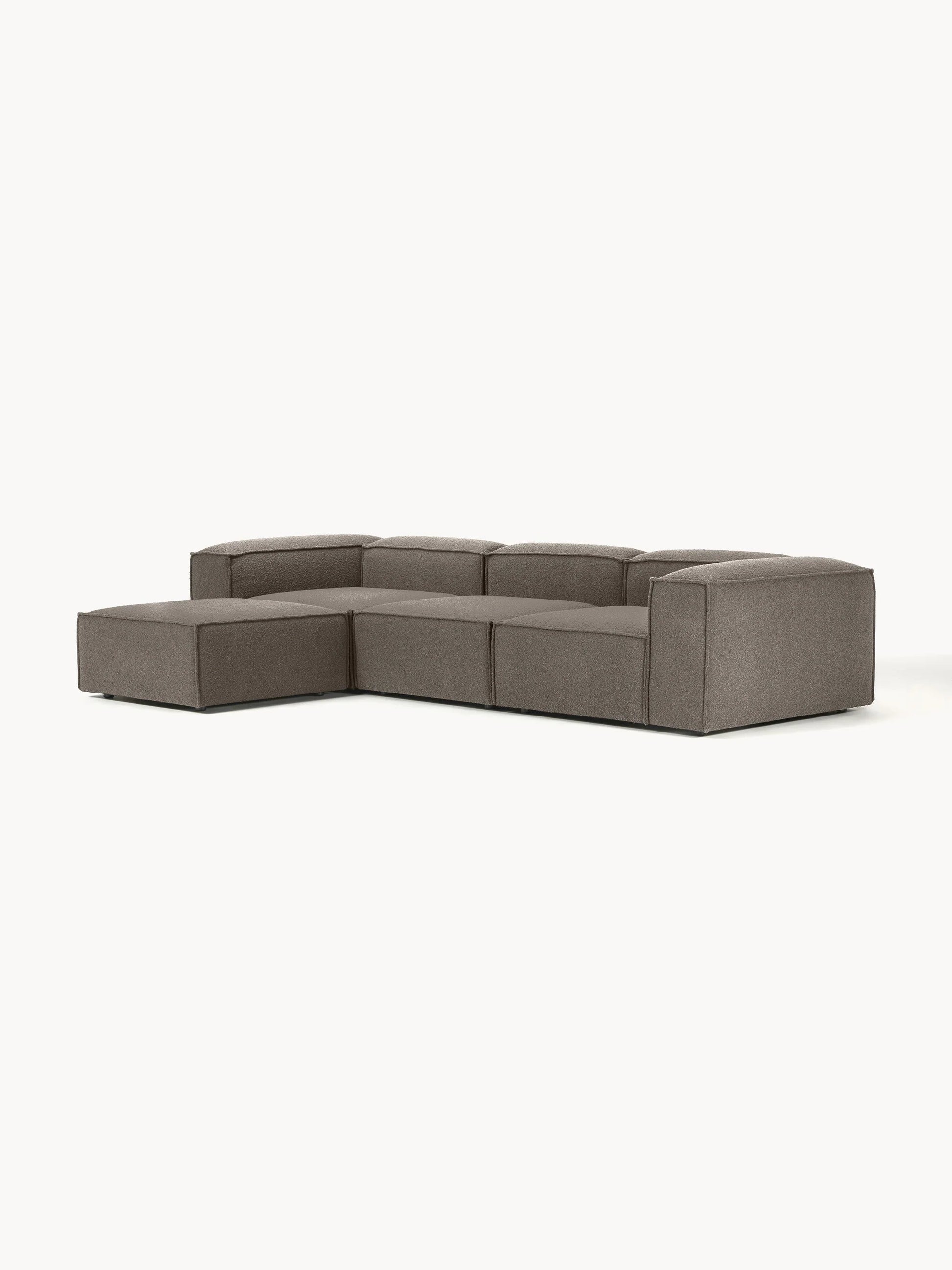 Canapé Teddy 4 places avec pouf VIYA