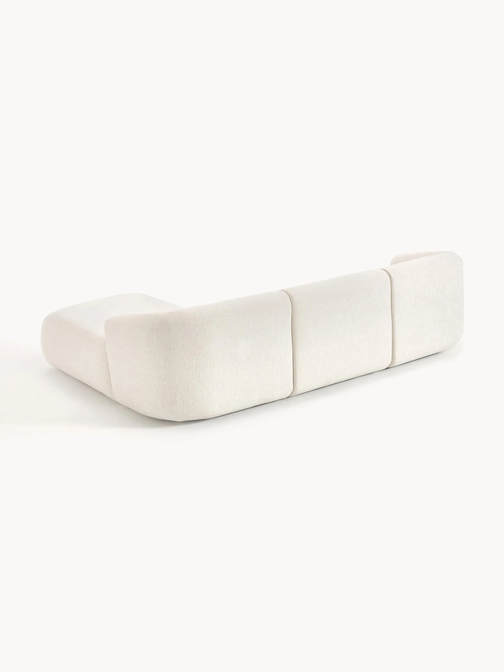 4-seater sofa with chaise longue in NOBU fabric