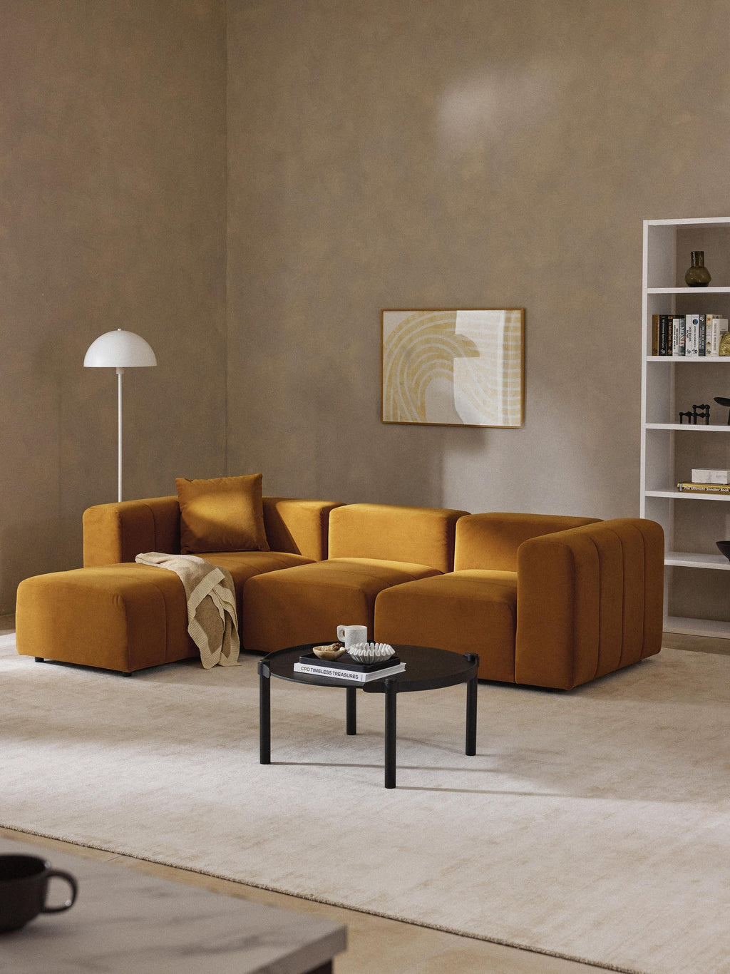 Canapé 4 places avec pouf BALI