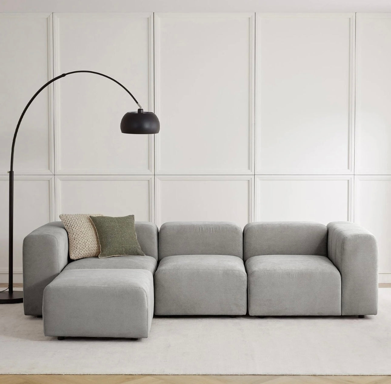 Canapé 4 places avec pouf BALI