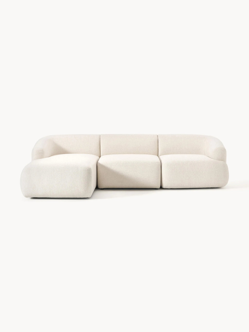 4-seater sofa with chaise longue in NOBU fabric