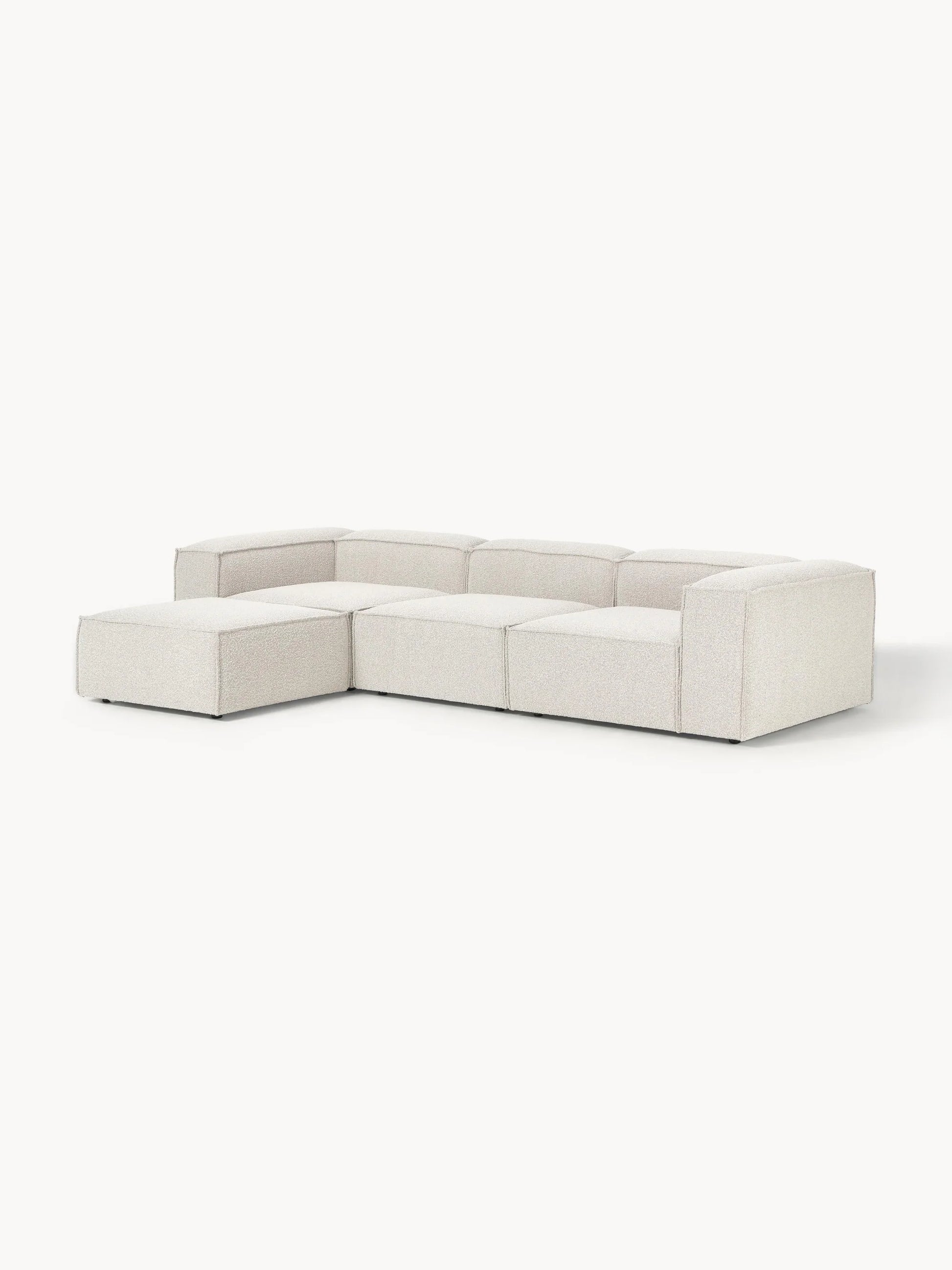 Canapé Teddy 4 places avec pouf VIYA