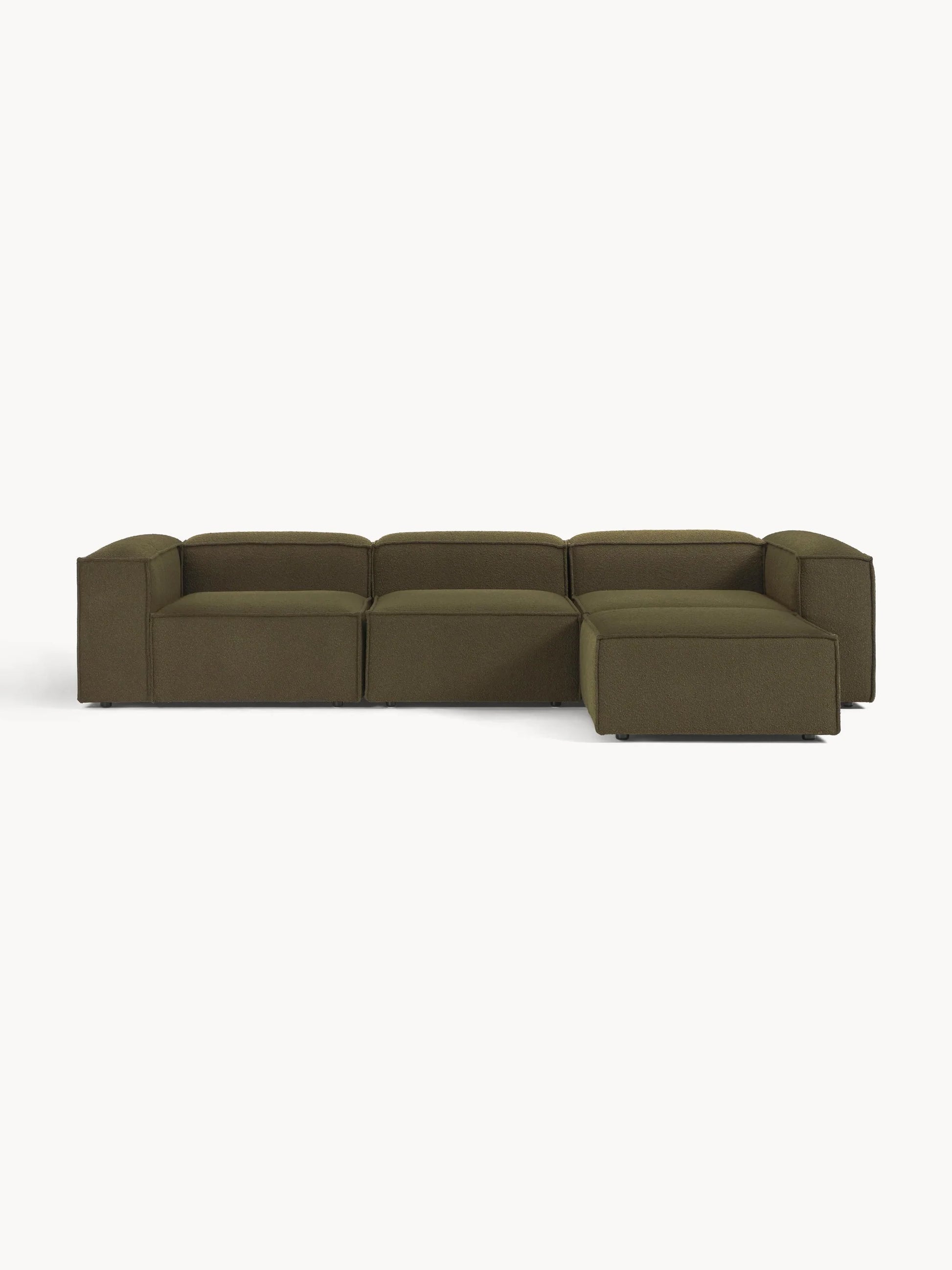 Canapé Teddy 4 places avec pouf VIYA