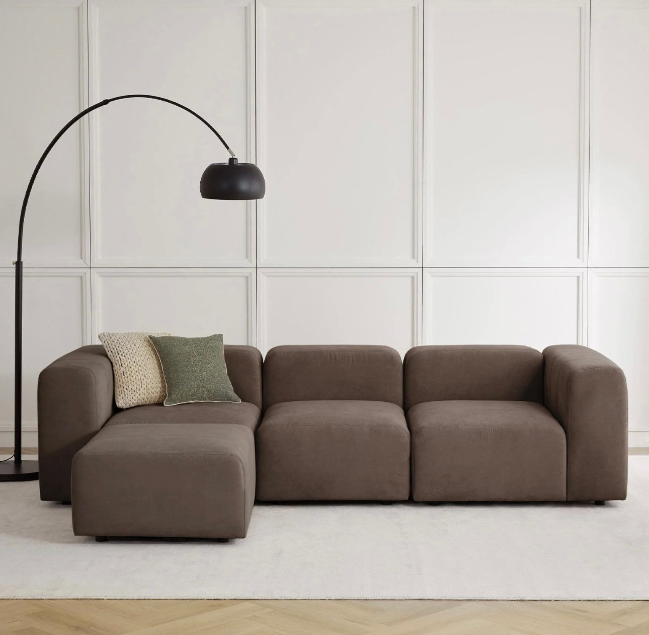 Canapé 4 places avec pouf BALI